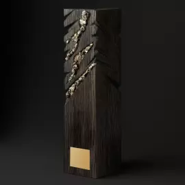 Награда персональная из мореного дуба и пирита "Morwood"